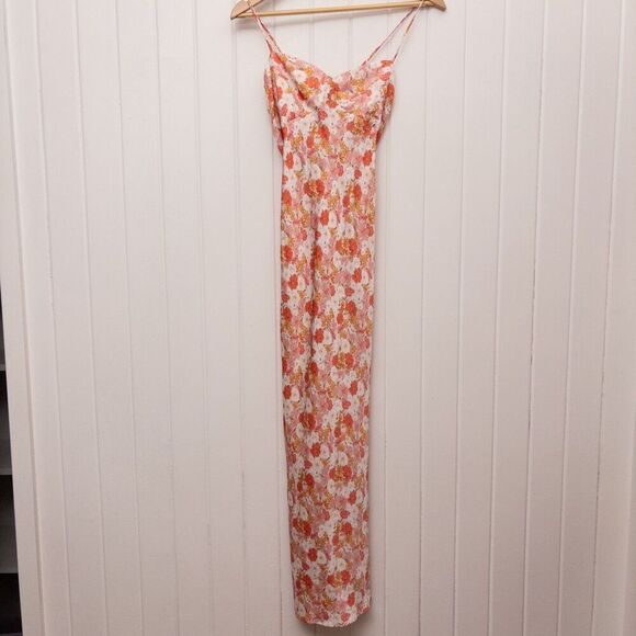 Mon Renn Hillside Floral Midi Dress Size Medium - Picture 2 of 8